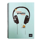 LIGHT® SPIRAL HARD COVER NOTEBOOK,A4, 100SHEETS - Al Masam Stationery LLC