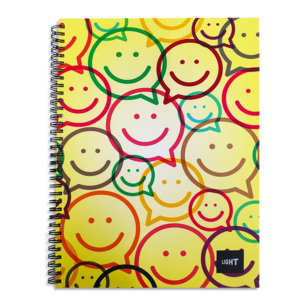 LIGHT® SPIRAL HARD COVER NOTEBOOK, S/L, A4, 100SHEETS - Al Masam Stationery LLC Main image