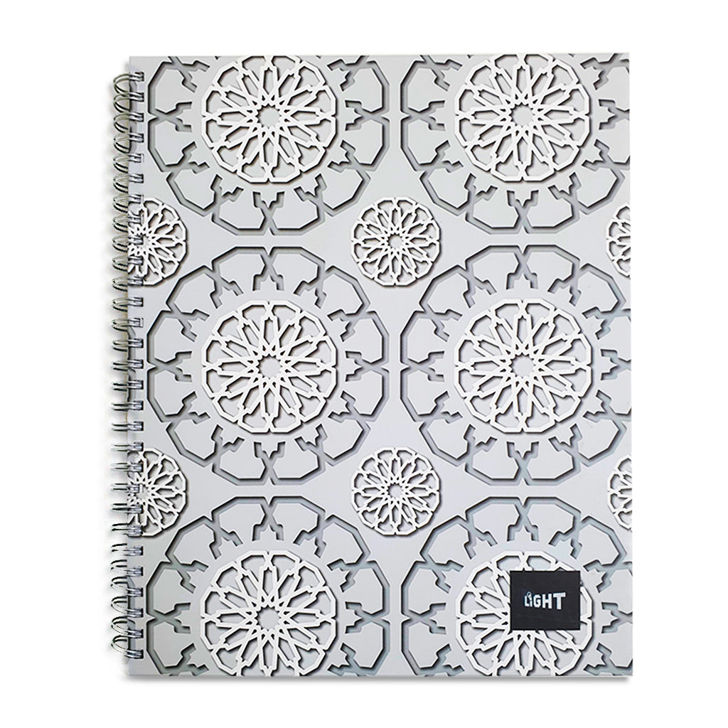 LIGHT  SPIRAL HARD COVER NOTEBOOK SINGLE LINE - MODEL 2 - Al Masam Stationery LLC Main image