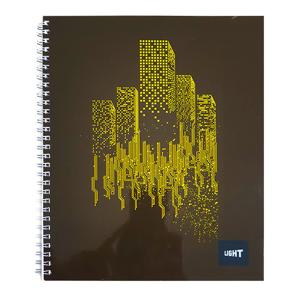 LIGHT® SPIRAL SOFT COVER NOTEBOOK, 10X8 INCH 100SHEETS - Al Masam Stationery LLC Main image