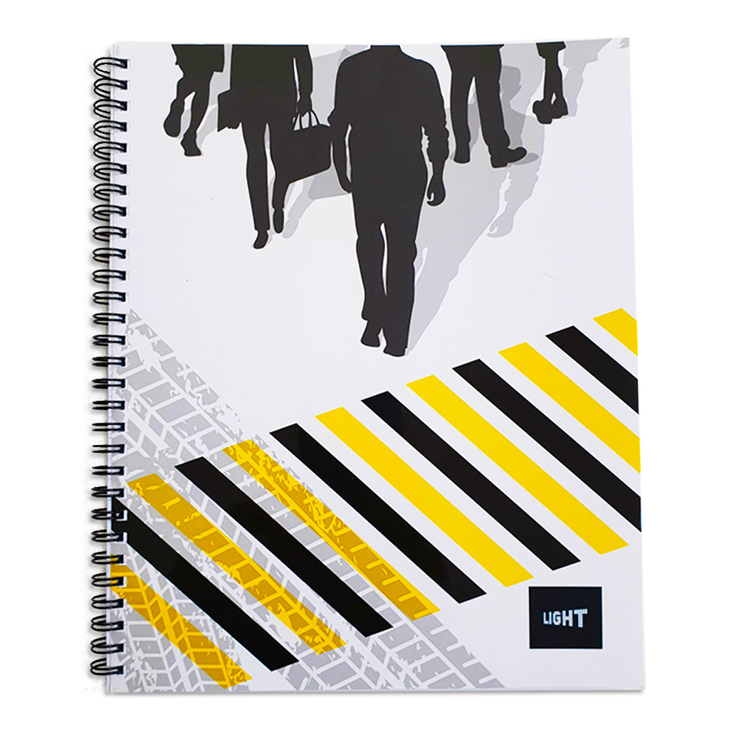 LIGHT® SPIRAL SOFT COVER NOTEBOOK - MODEL 1 100sheets - Al Masam Stationery LLC Main image