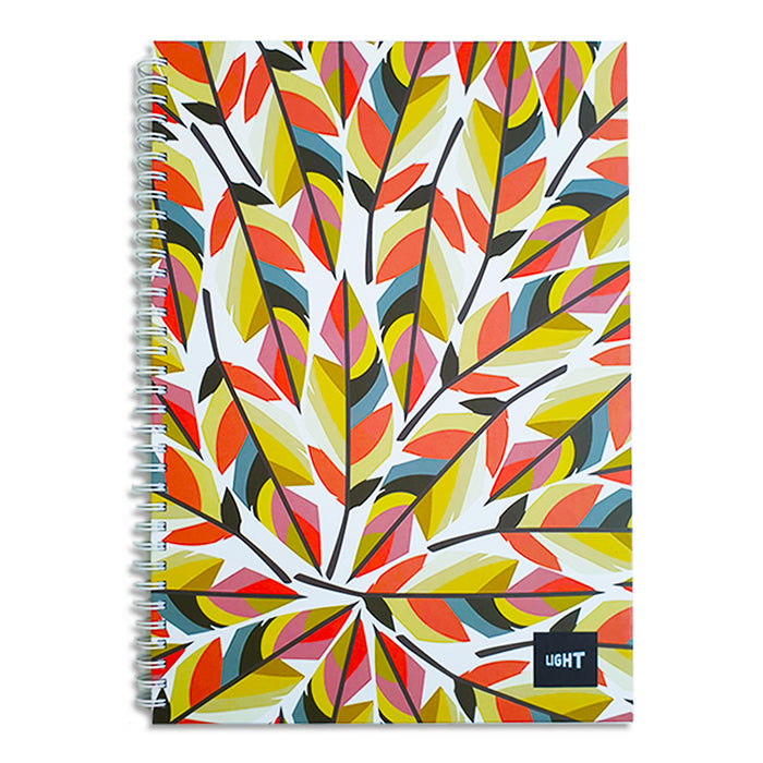 LIGHT® SPIRAL HARD COVER NOTEBOOK, A4, 100SHEETS - (LINBSA41807) - Al Masam Stationery LLC