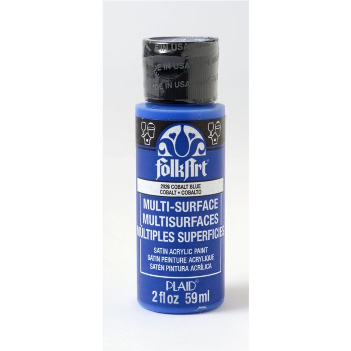 Folkart Multi-Surface Paint Cobalt Hue 59Ml - MSP 2926 - Al Masam Stationery LLC Main image