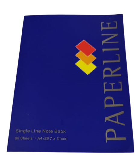 Paperline Soft Cover Single Line Notebook 80 sheets A4 Size - Al Masam Stationery LLC Main image