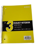 Enlivo 3 Subject Notebook - Al Masam Stationery LLC