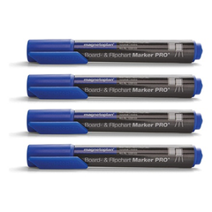 White Board and Flip chart Marker - Blue - Pack of 4 Pc