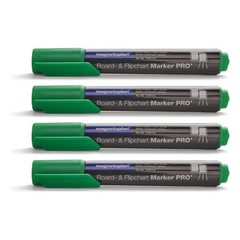 White Board And Flip Chart Marker - Green - Pack Of 4 Pc - COP 1228105 - Al Masam Stationery LLC