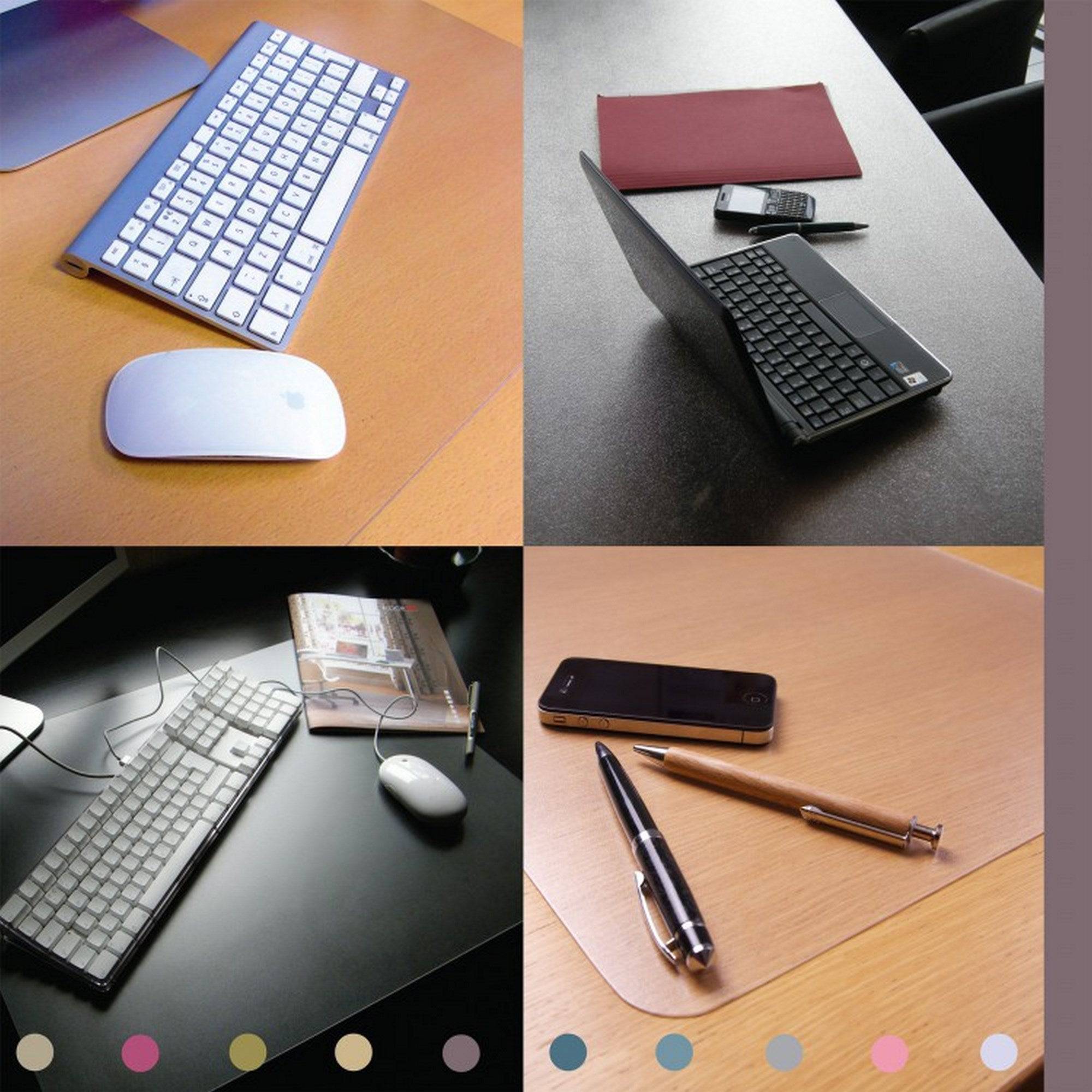 Floortex PVC Desk Mat 48X61cm Clear,smooth back - Al Masam Stationery LLC Main image