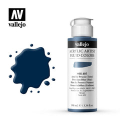 VALLEJO Fluid Acrylic 405-100ML. Prussian Blue (HUE) - Al Masam Stationery LLC