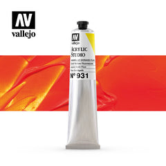 Vallejo Acrylic Studio Fluo 31:58ml. Fluorescent Gold Yellow