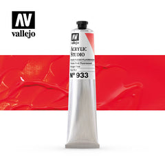 Vallejo Acrylic Studio Fluo 33:58ml. Fluorescent Flame Red