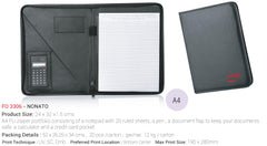 AMS-FO-3306 - NONATO  -  BALMAIN Leather Portfolio - Al Masam Stationery LLC