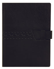 Hans Larsen AMS-FO 3343 Kyoc 8.5" PU Leather Organizer - Blue/ Black/Brown - Al Masam Stationery LLC