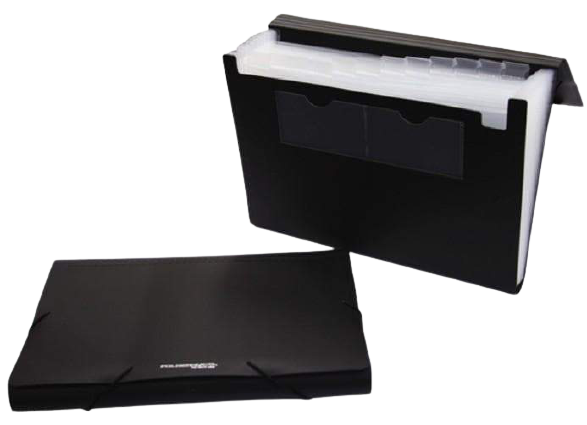Foldermate Expanding File with Elastic Black - Al Masam Stationery LLC Main image