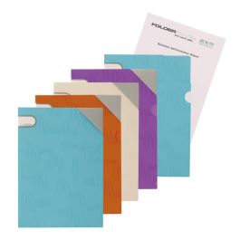 Foldermate L-shape folder A4 Iclip White - Al Masam Stationery LLC Main image