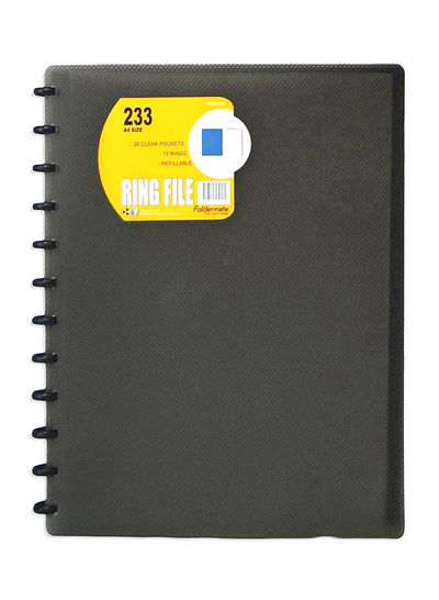 Foldermate Ring File 25 Plastic Pocket Assorted - Al Masam Stationery LLC Main image