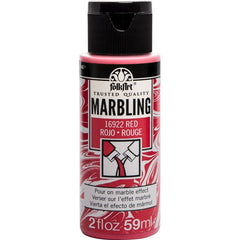 Folkart Marbling Paint Water-Based Red Color 59Ml - MSP 16922 - Al Masam Stationery LLC