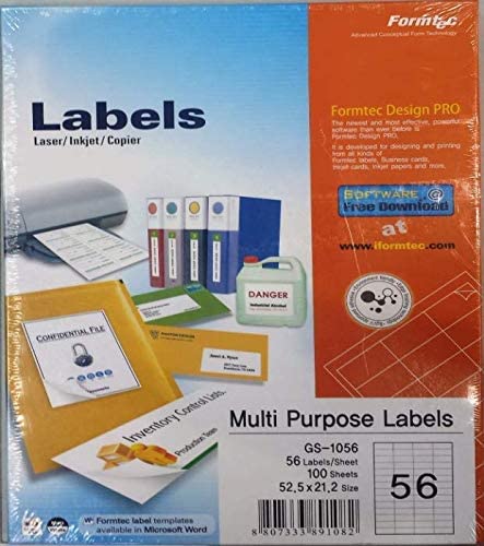 Formtec Label 5600/52.5x21.2mm #56 - Al Masam Stationery LLC