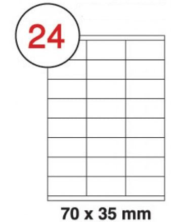 Formtec Labels 70x35mm 24 Labels Per Sheet - Al Masam Stationery LLC Main image