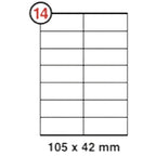 Formtec Label 1400/105x42mm #14 - Al Masam Stationery LLC