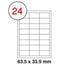 Formtec Label 2400/64.6x33.8mm #24 - Al Masam Stationery LLC
