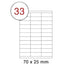 Formtec Label 3300/70x25mm #33 - Al Masam Stationery LLC