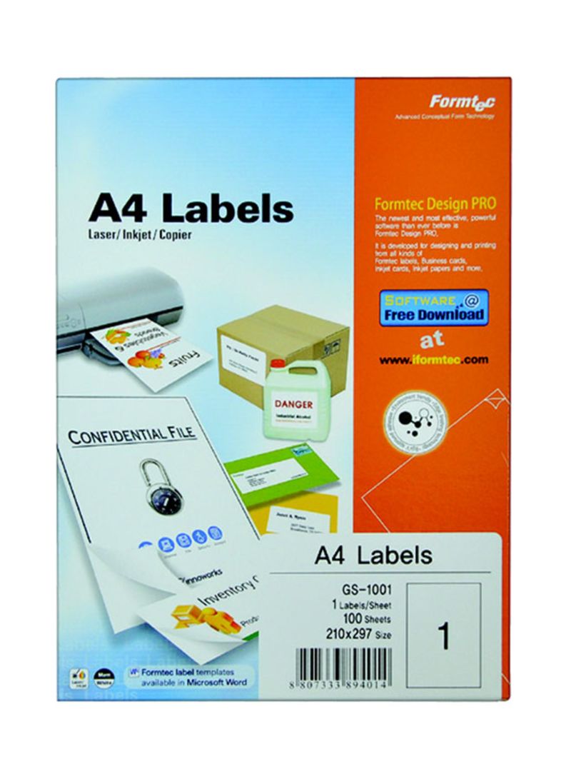 Formtec Label 400/105x148mm #4 Secondary image