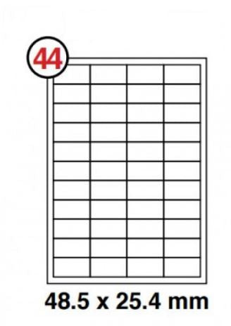 Formtec Label 4400/48x25mm #44 - Al Masam Stationery LLC Main image