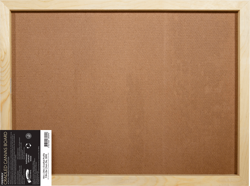 Fredrix CRADLED CANVAS BOARD STANDARD BAR 7/8" (18x24)" Secondary image