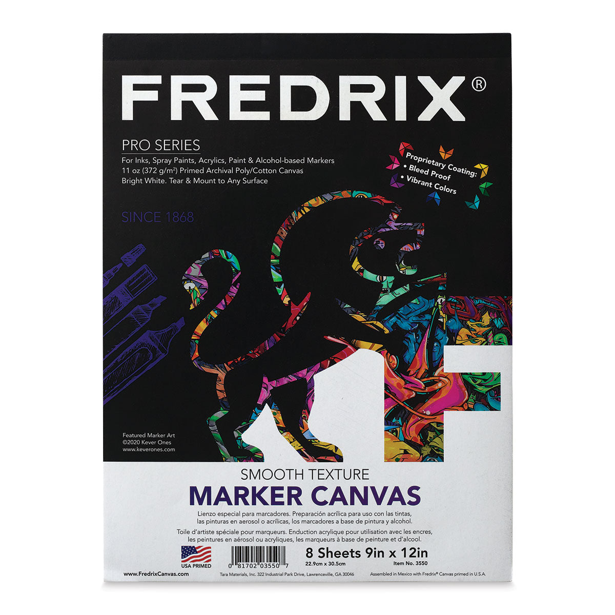 Fredrix MARKER CANVAS PADS (9x12)"- 8 SHEETS - Al Masam Stationery LLC Main image