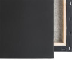 Black Stretched Canvas 90 × 120 cm – Cotton Canvas on Wooden Frame Secondary image