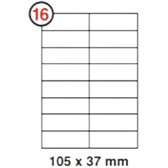 Formtec Label1600/105x37mm #16 - Al Masam Stationery LLC