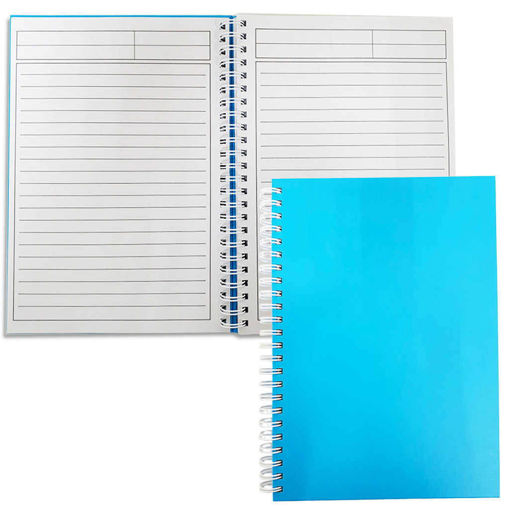 FIS®SPIRAL HARD COVER NOTEBOOK A5, 100 SHEET, ASST.COL - Al Masam Stationery LLC