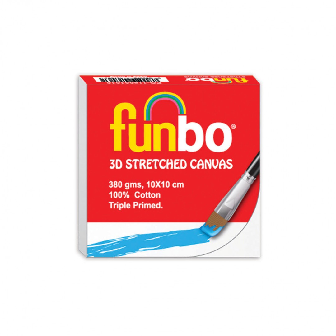 Funbo Stretched 3D canvas 380 gms10X10 cm Secondary image