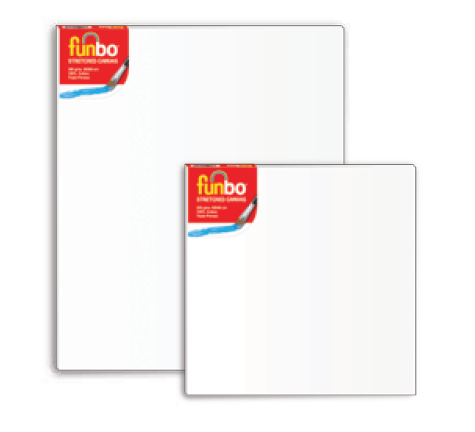 Funbo Stretched canvas 380 gms 100X100 cm - Al Masam Stationery LLC Main image