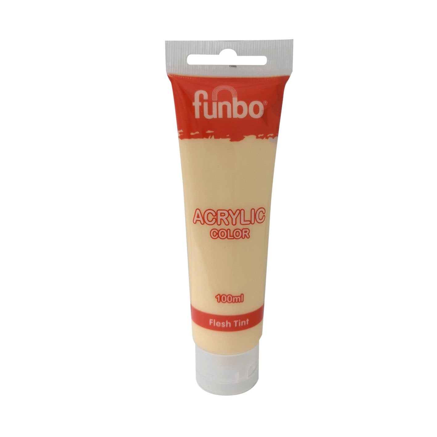 Funbo Acrylic Color Tube 100ml 46 FLESH TINT - Al Masam Stationery LLC Main image