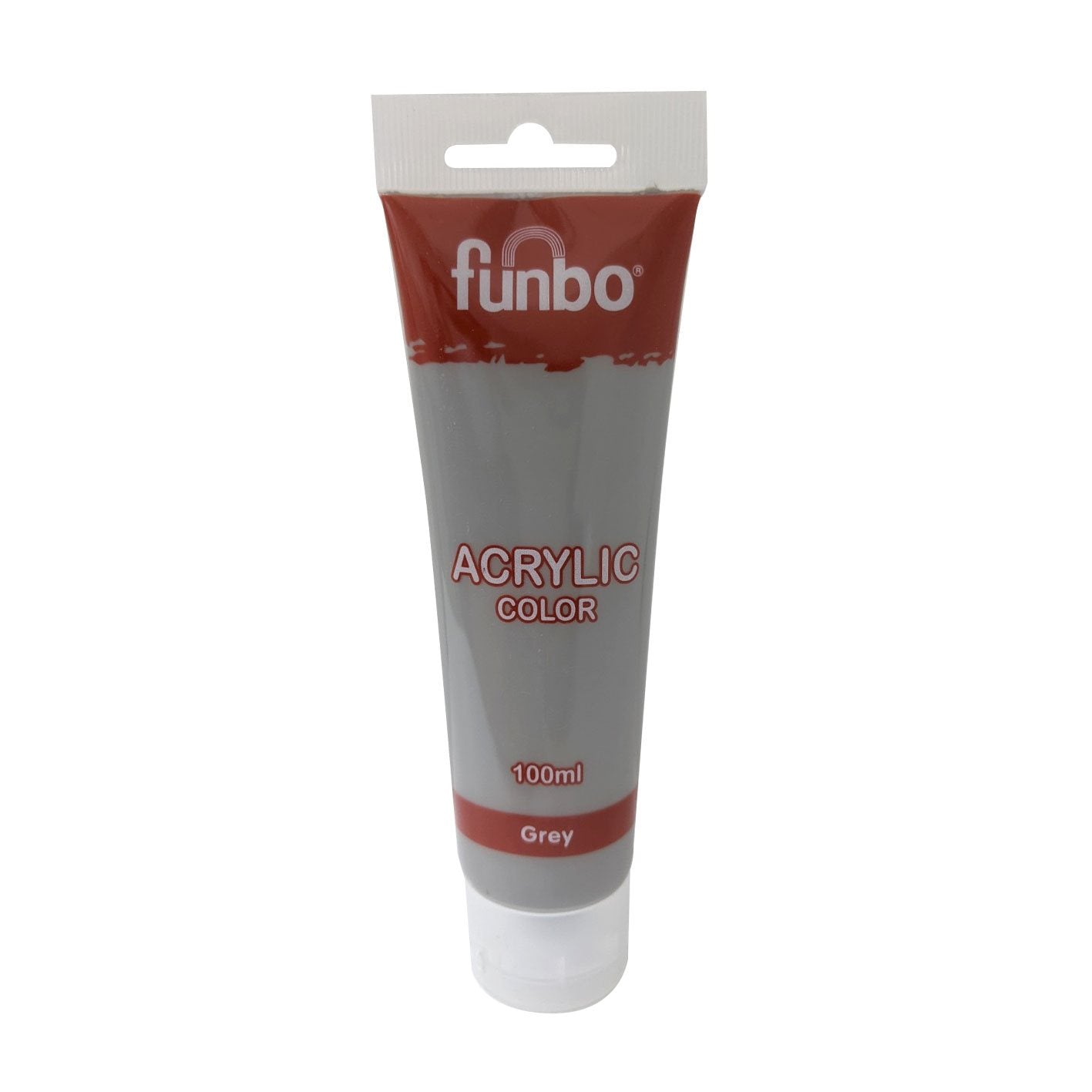 Funbo Acrylic Color Tube 100ml 55 Grey - Al Masam Stationery LLC Main image