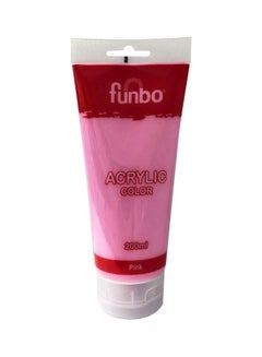 Funbo Acrylic Color Tube 200ml 19 Pink - Al Masam Stationery LLC Main image