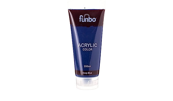 Funbo Acrylic Color Tube 200ml 31 Deep Blue - Al Masam Stationery LLC Main image