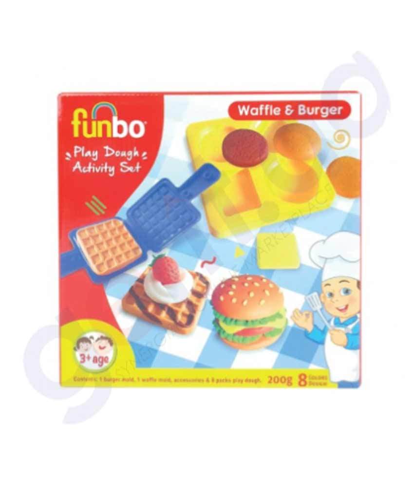 Funbo Activity Set Burger & Wafle 200g With Mould - Al Masam Stationery LLC Main image