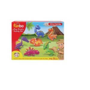 Funbo Activity Set Dino Family 225g With Mould - Al Masam Stationery LLC Main image