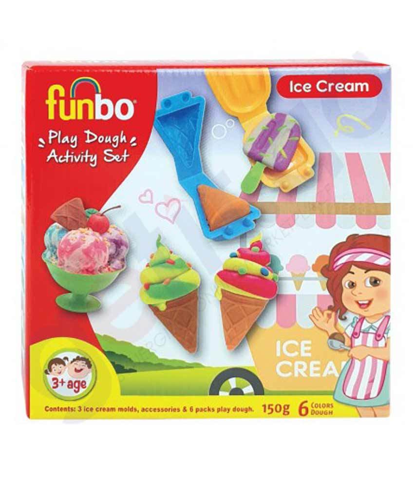 Funbo Activity Set Play Icecream 150g With Mould - Al Masam Stationery LLC Main image