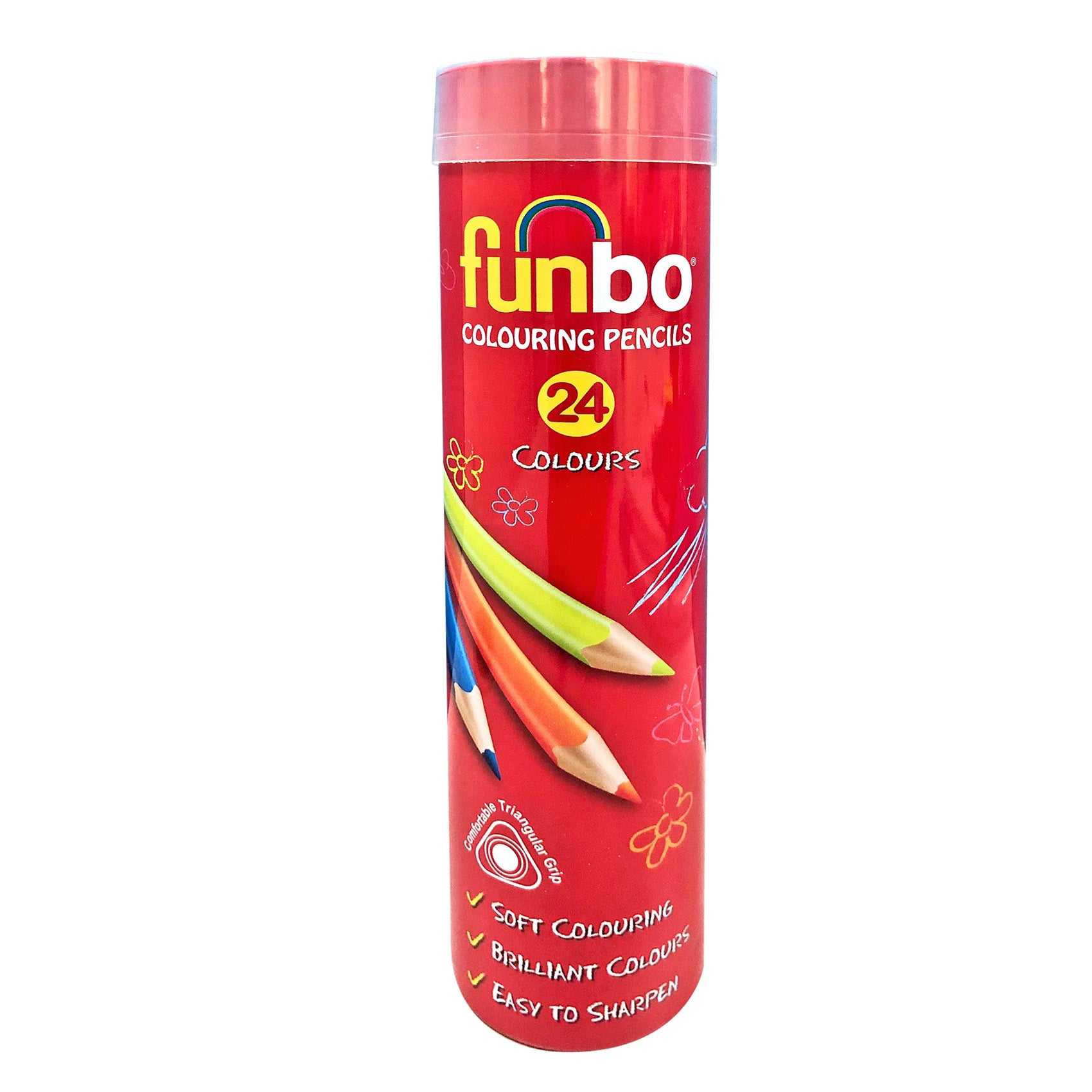 Funbo Coloring Pencil Cylinder - (24 Pcs) - Al Masam Stationery LLC Main image