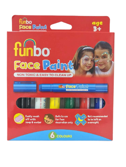Funbo Face Paint Set of 6 Colors - Al Masam Stationery LLC Main image