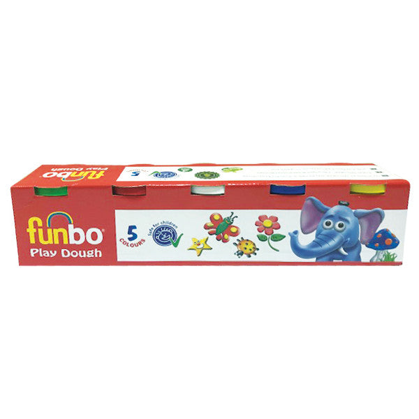 Funbo - Play Dough 5 Colours 100g - Al Masam Stationery LLC Main image
