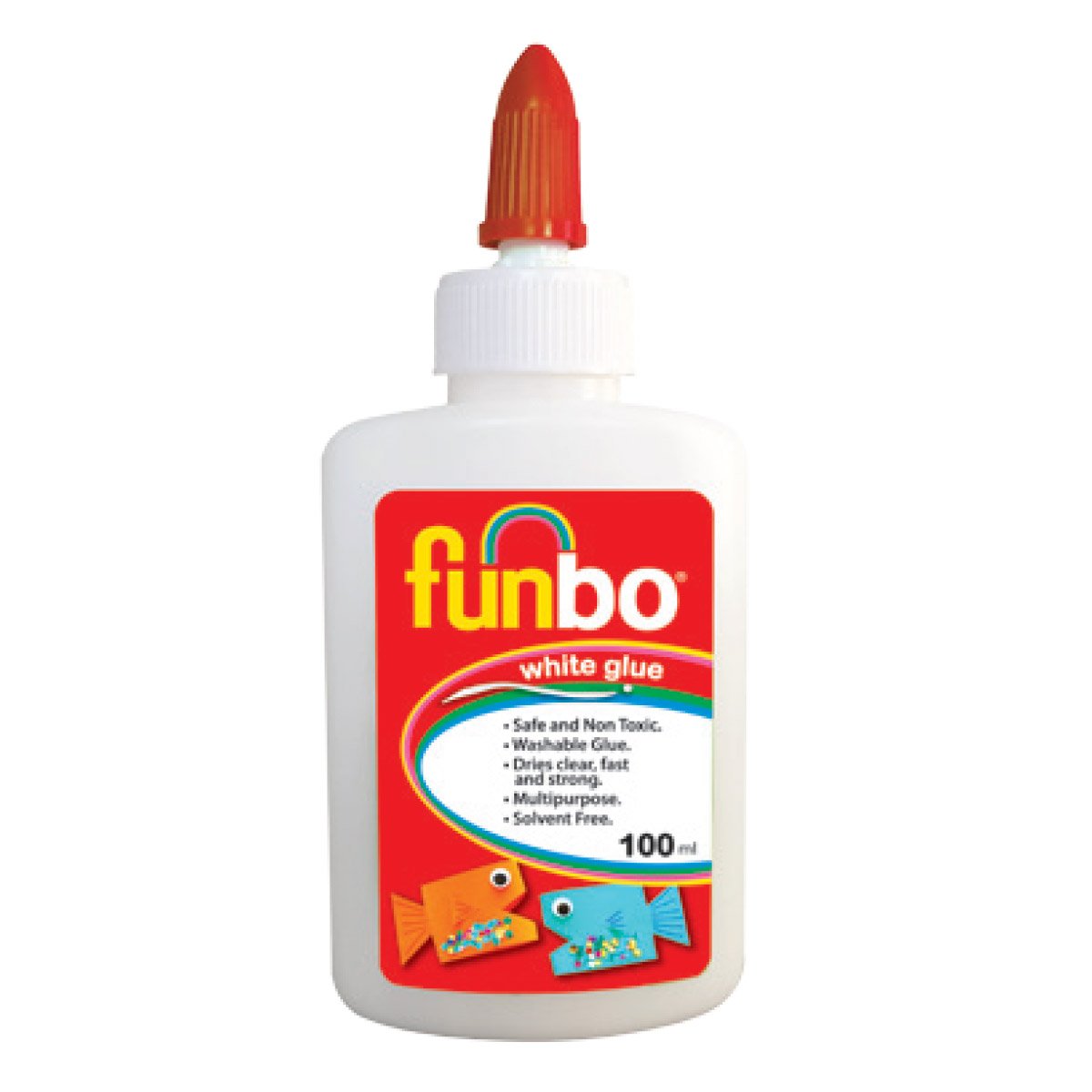 Funbo White Glue 100ml Bottle - Al Masam Stationery LLC Main image