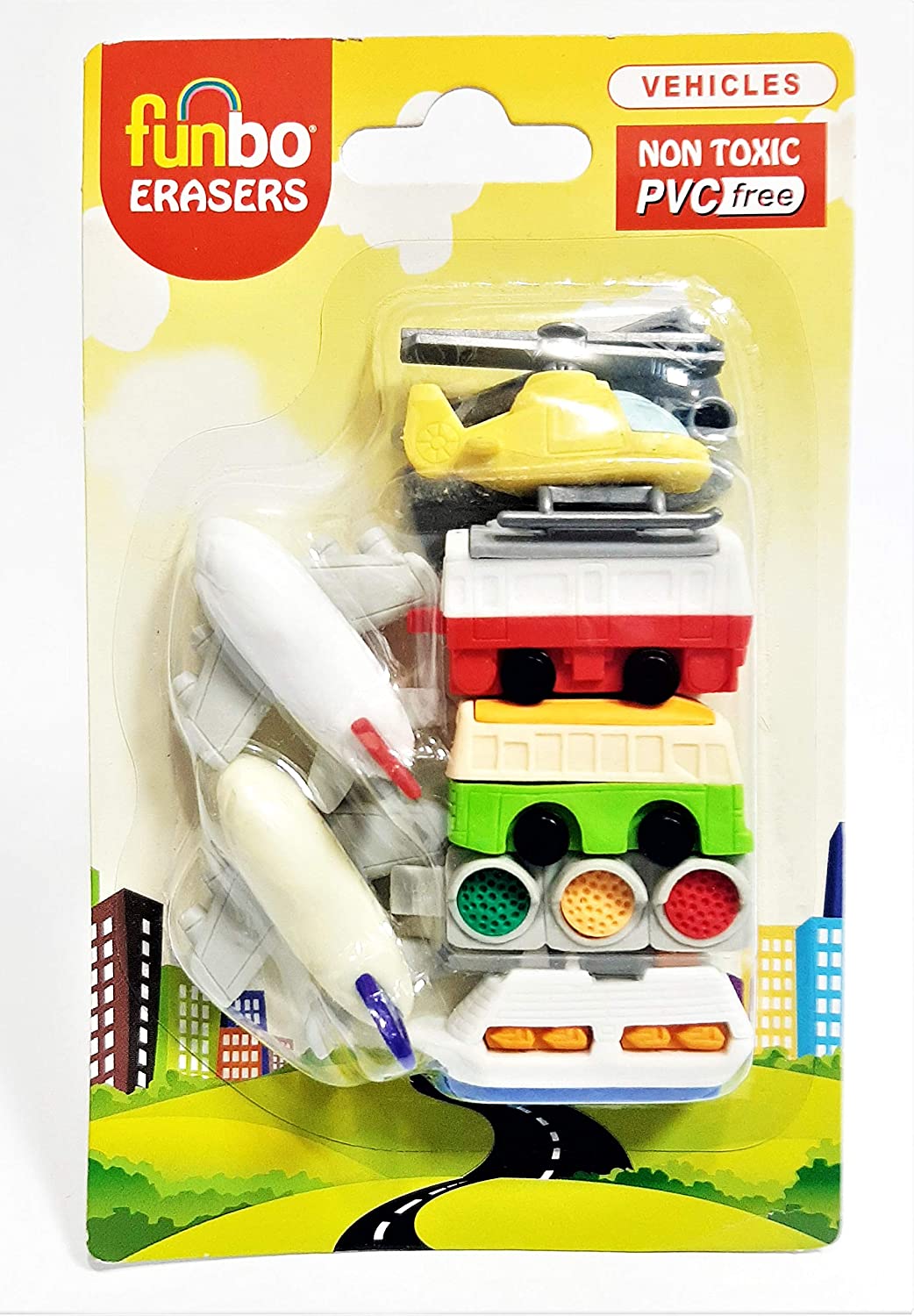 Funbo 3D Eraser in Blister Pack-Vehicle - Al Masam Stationery LLC Main image
