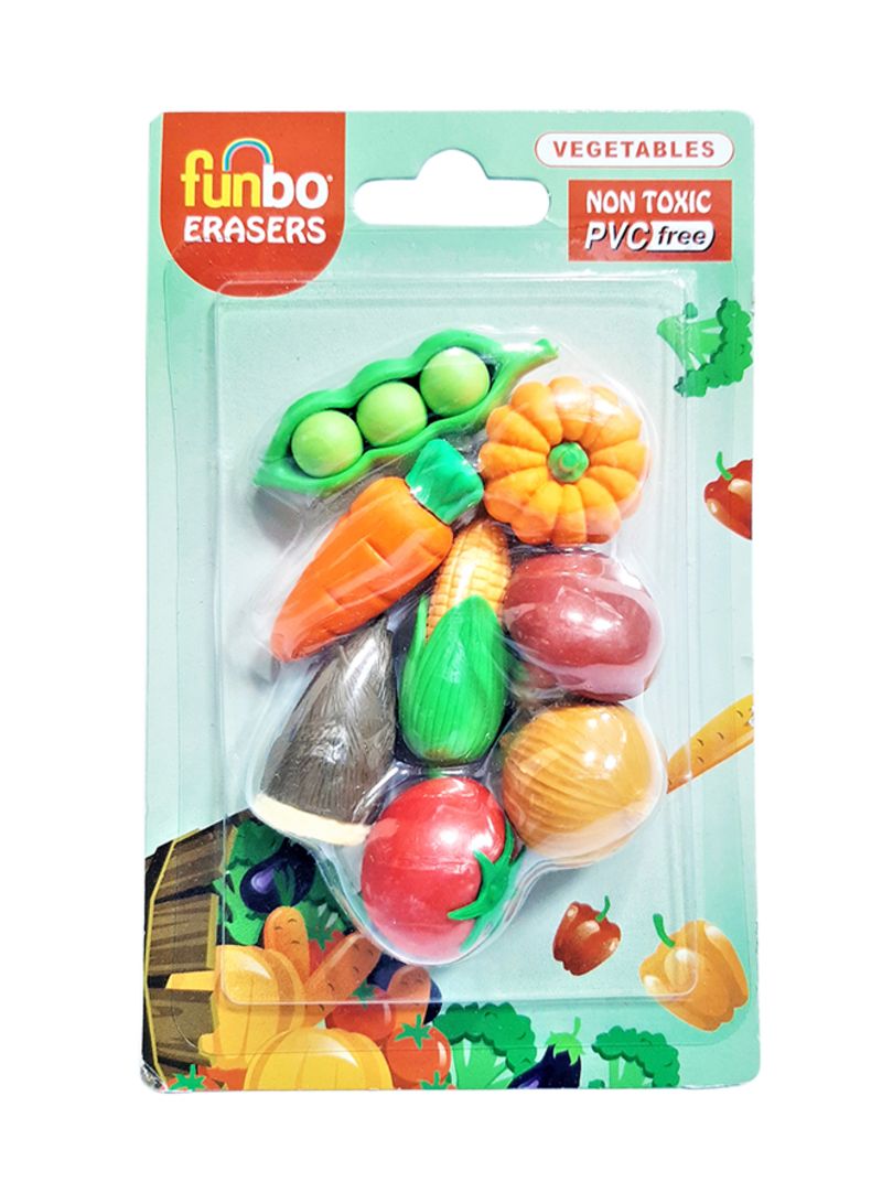Funbo 3D Eraser in Blister Pack-Vegetable - Al Masam Stationery LLC Main image