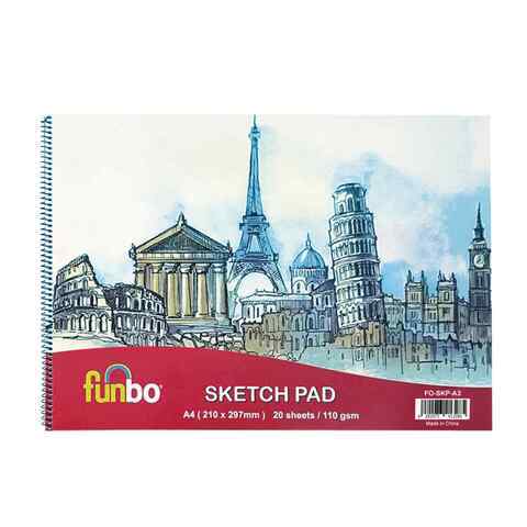 Funbo Sketch Pad 20 Sheets A3 - Al Masam Stationery LLC Main image