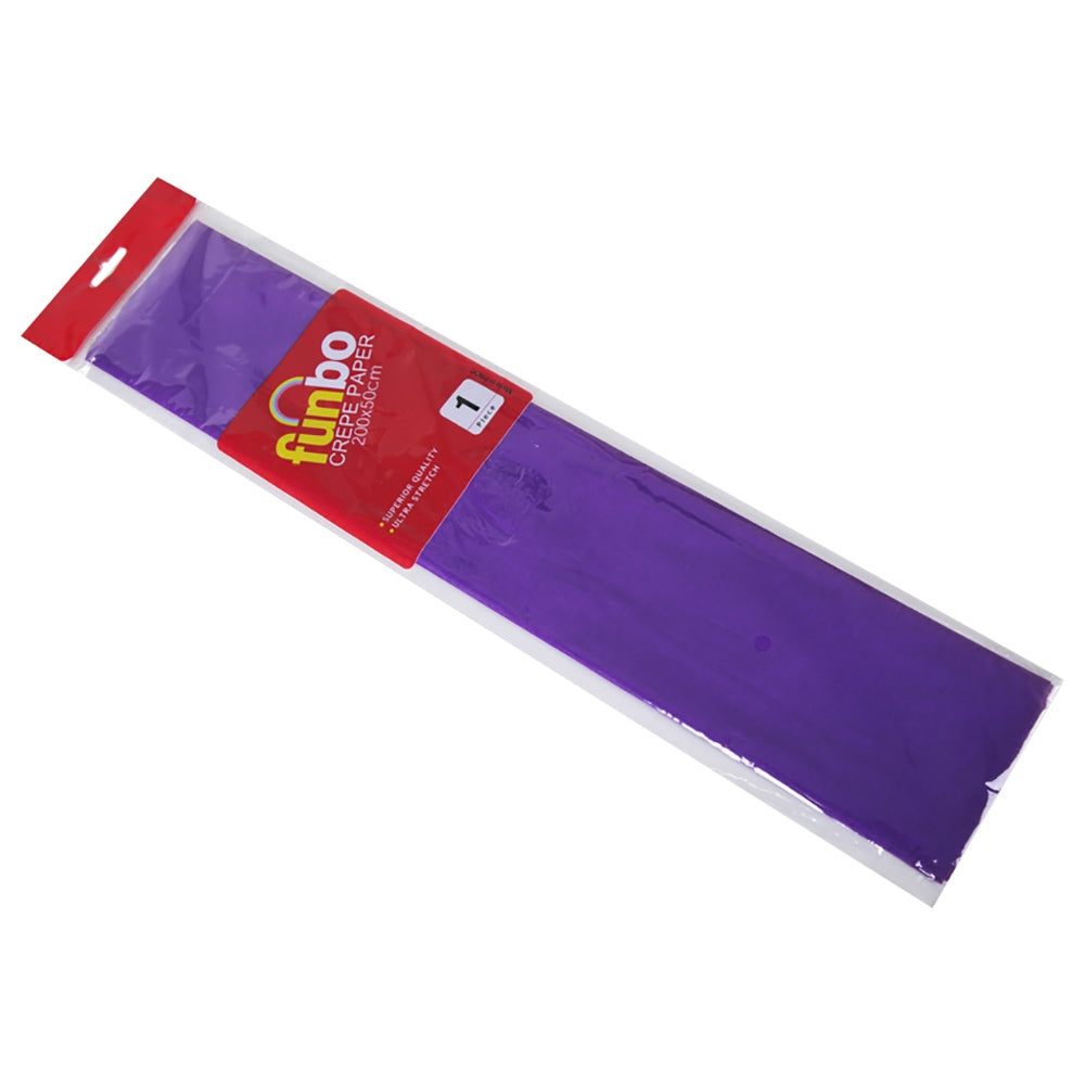 Funbo Crepe Paper 23gsm 50cmx2m Dark Violet Secondary image